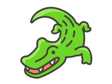 Crocodile Emoji Icon