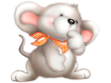 Cute White Mouse