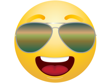 Emoticon with Sunglasses