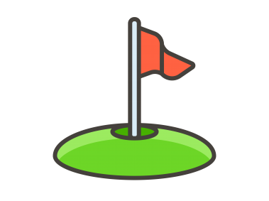 Flag in Hole Icon