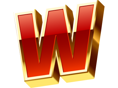 Golden W Letter