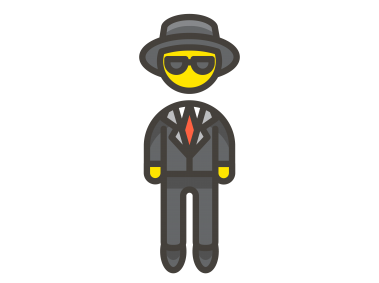 Man in Suit Levitating Emoji
