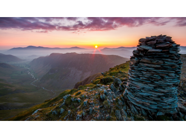 Mountains and Sunset