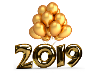 New Year 2019 Balloons