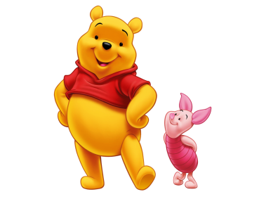 Piglet and Winnie the Pooh