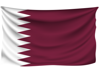 Qatar Wrinkled Flag