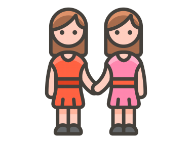 Two Women Holding Hands Emoji