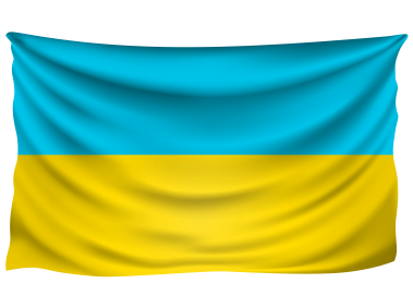 Ukraine Wrinkled Flag