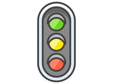 Vertical Traffic Light Emoji Icon