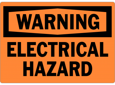 Electrical Hazard Warning Signs