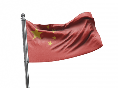 Waving China Flag