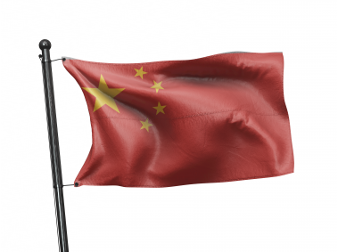 Waving China Flag