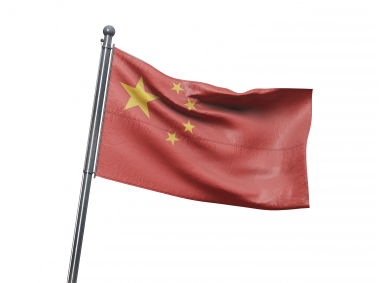 Waving China Flag