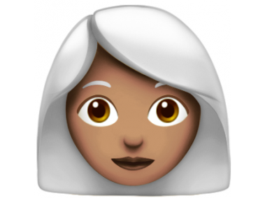 White Hair Woman Emoji