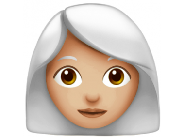 White Hair Woman Emoji