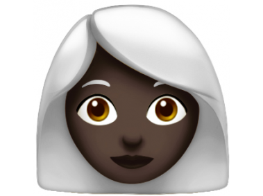 White Hair Woman Emoji