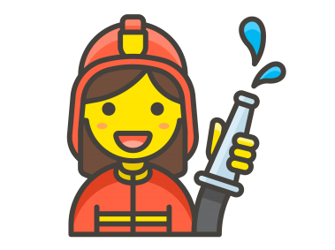 Woman Firefighter Emoji