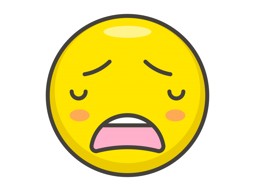 Weary Face Emoji